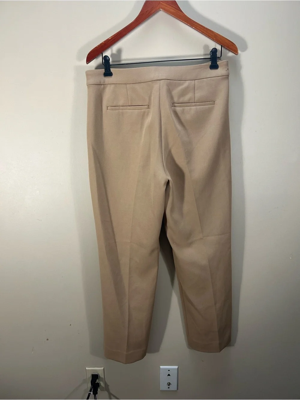 J.Crew Kate Camel Tan Straight Leg Four Season Stretch Pants Size 10